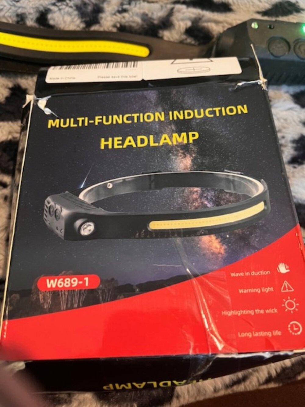 Headlamp Rechargeable 2PCS, 230° Wide Beam Head Lamp LED with Motion Sensor